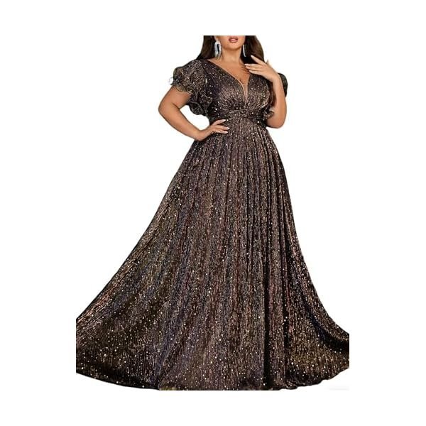 Plus-Size A-Line Formal Maxi Dress
